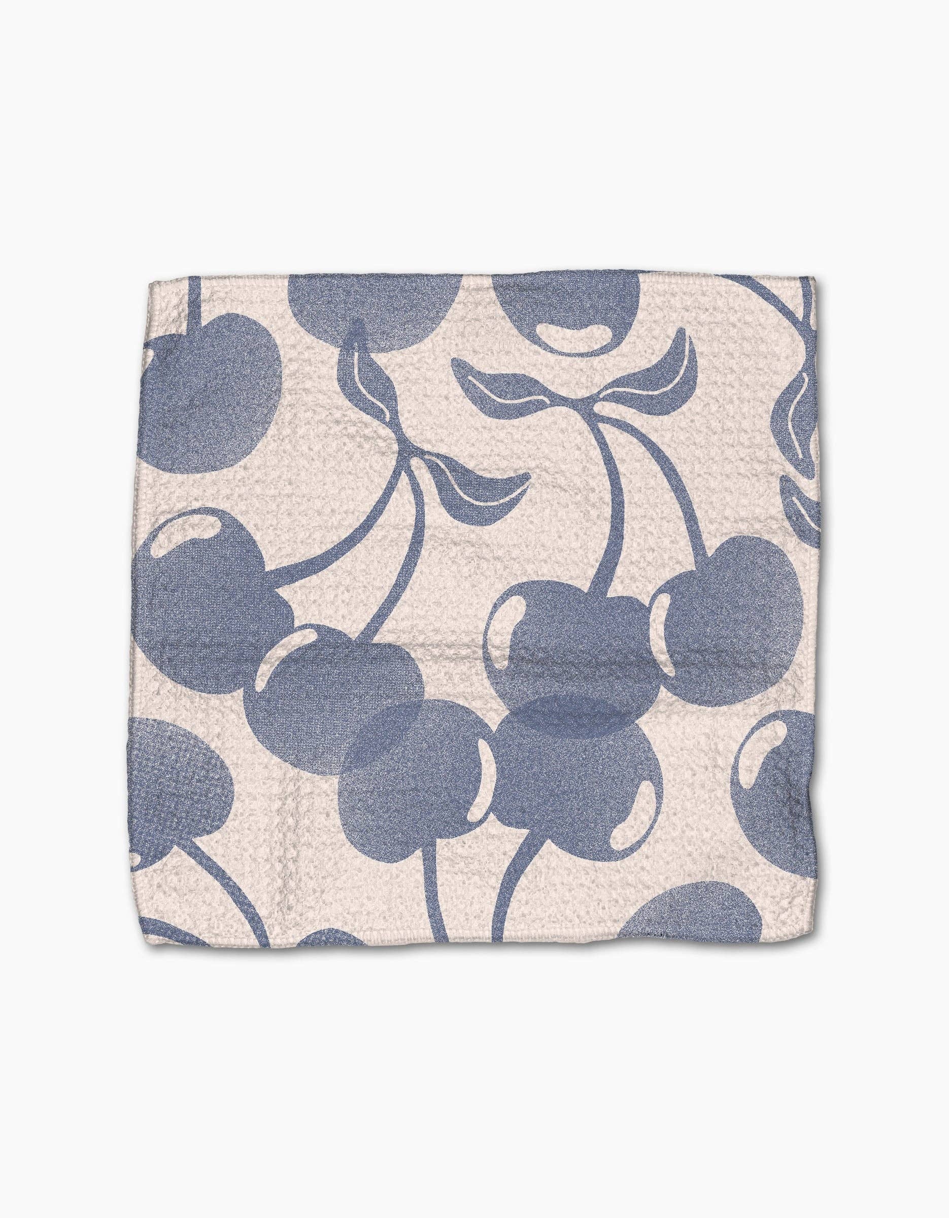 Blue Cherry Dreams Dishcloth Set