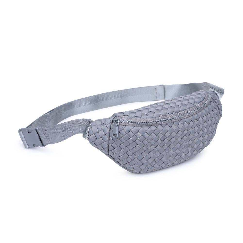 Aim High  Woven Neoprene Belt Bag: Black
