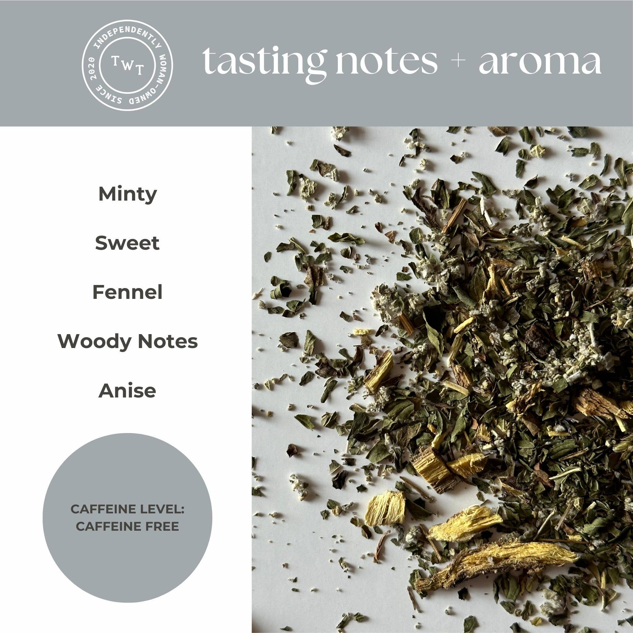 Calming Tea Herbal Rest Mini Tea Tube Gift (5 tea bags)