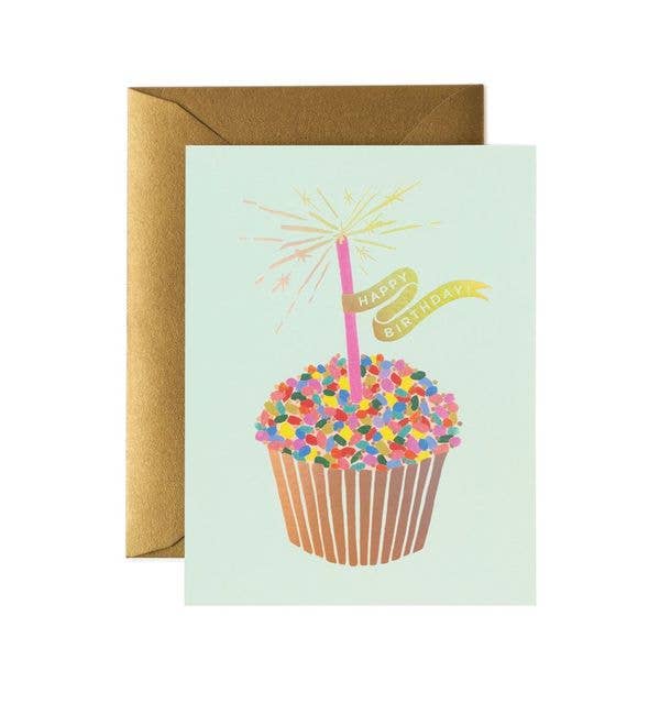 Cupcake Happy Birthday Card