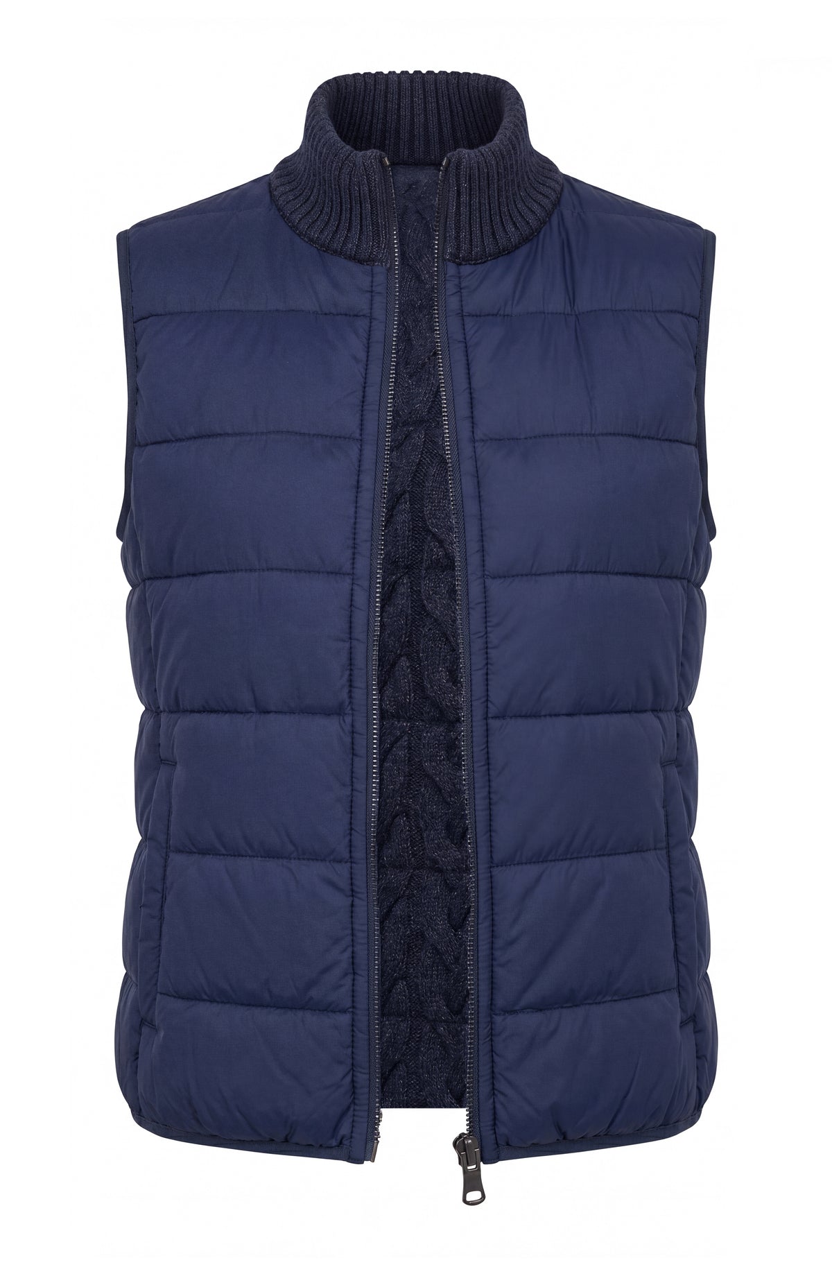 Liverpool Sleeveless Reversible Zip Front Quilted Sweater Vest
