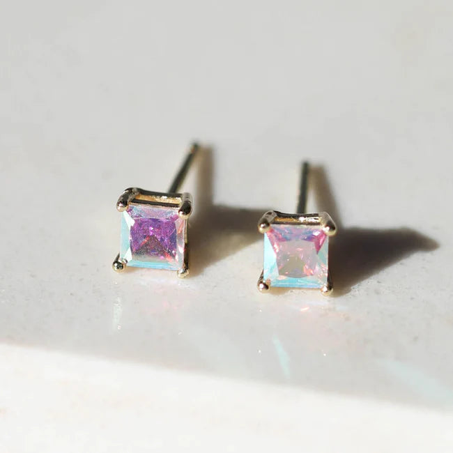 Iridescent Crystal Studs