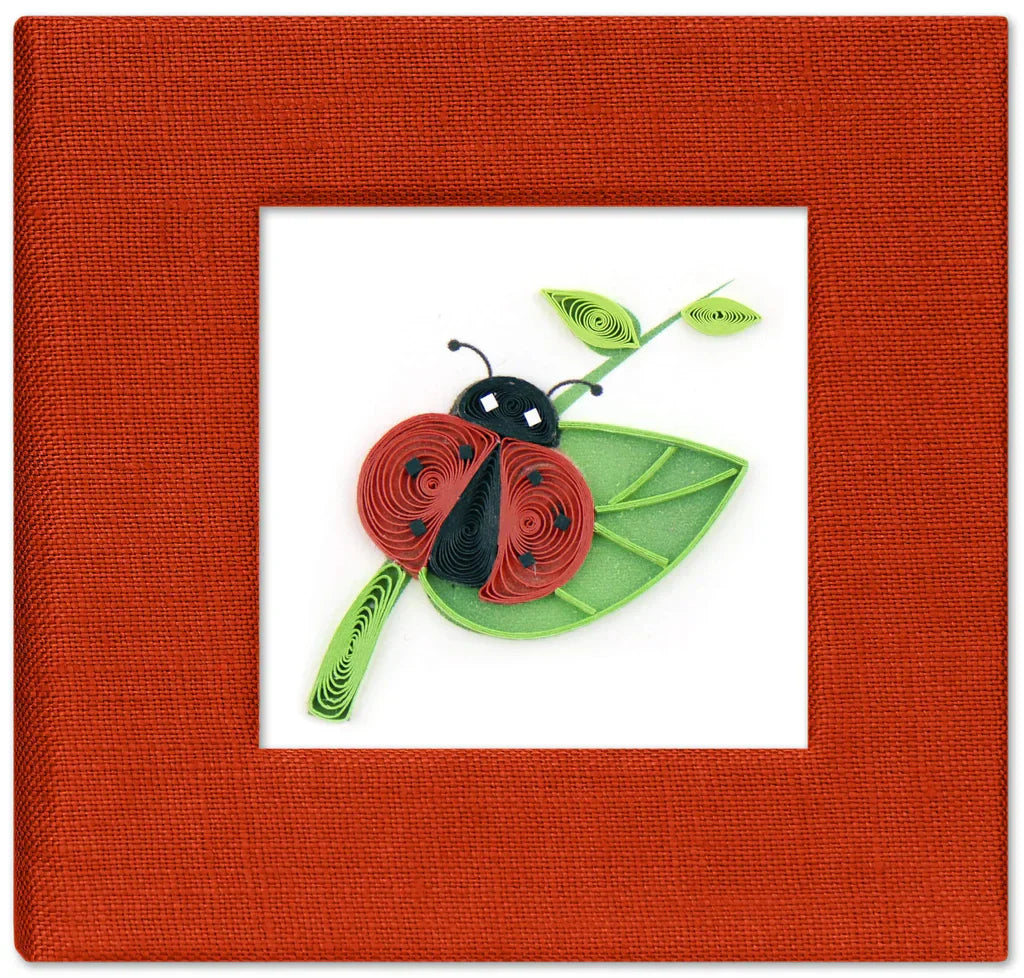 Quilled Ladybug Sticky Note Pad Cover
