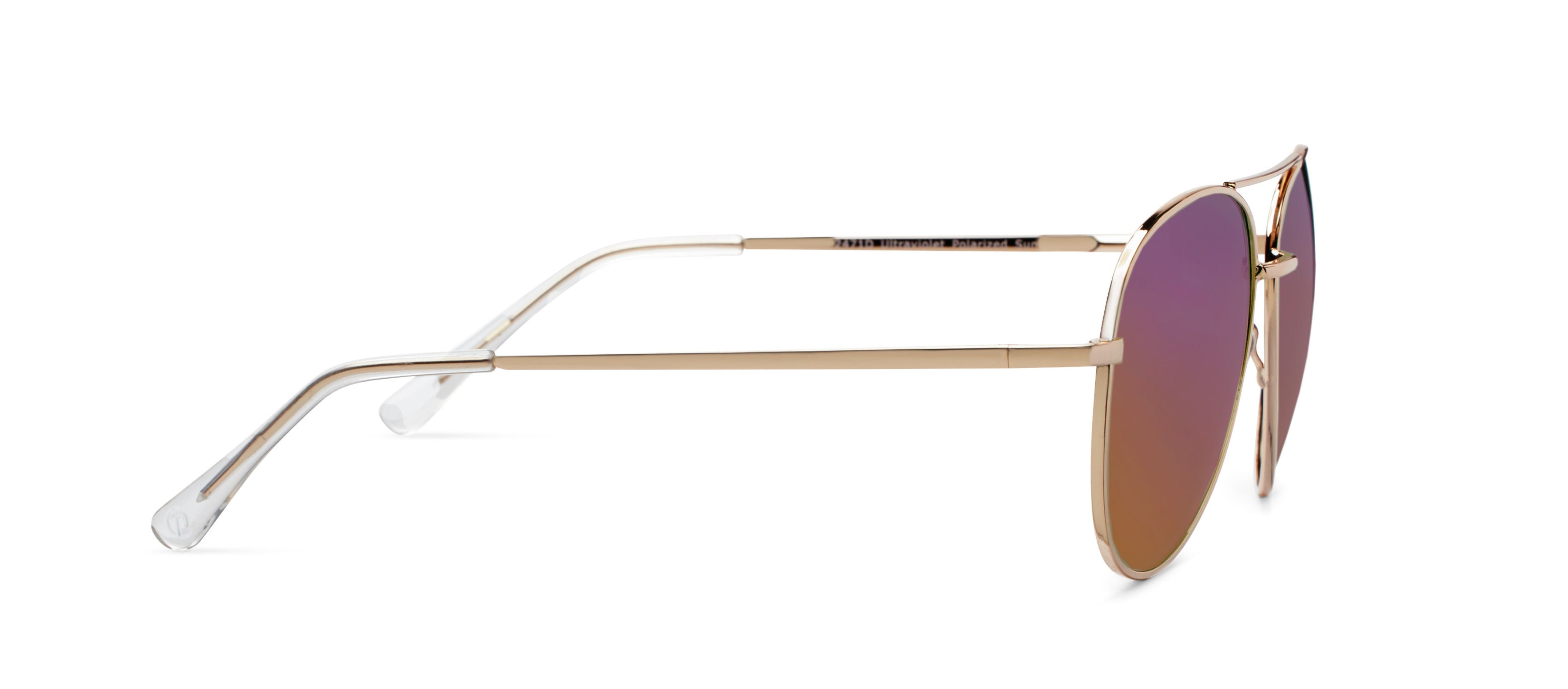 Ultraviolet Sunglasses, Pink/Gold