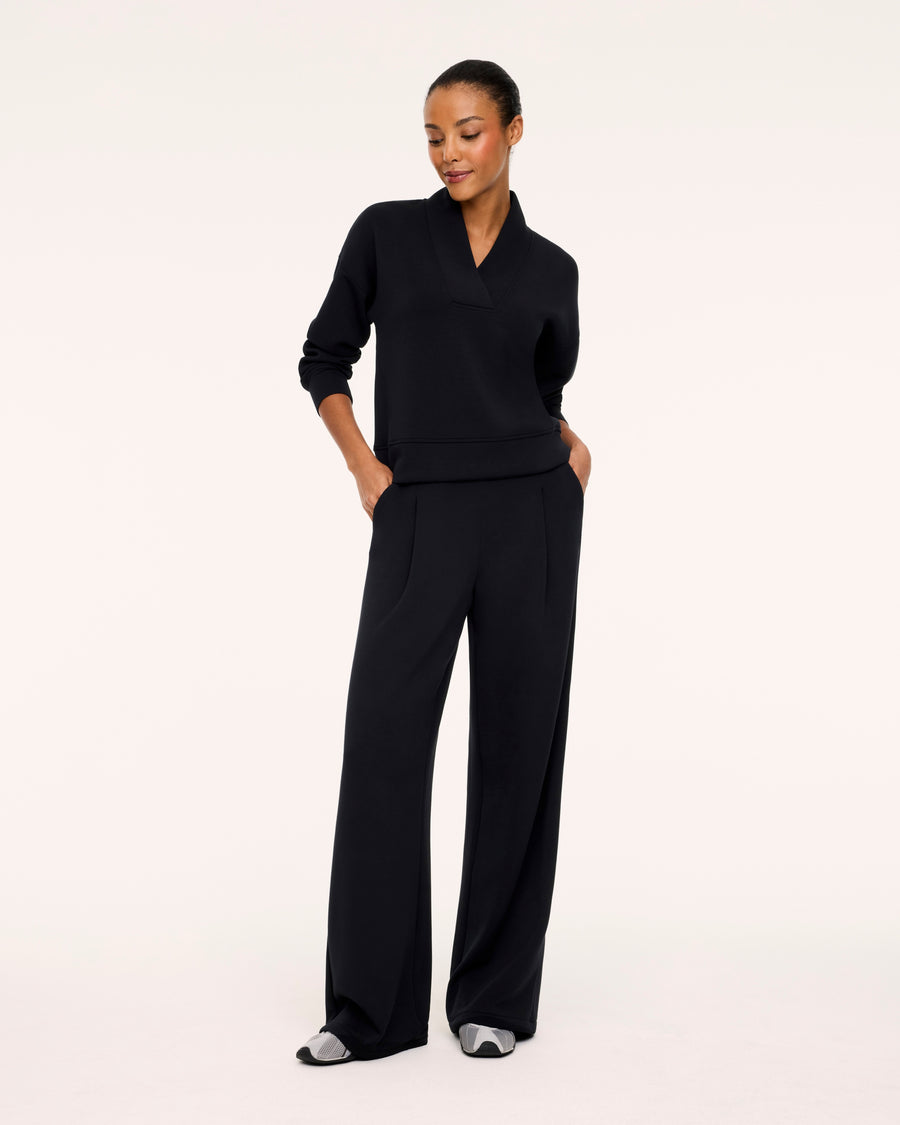SPANX AirEssentials pleated wide leg pant